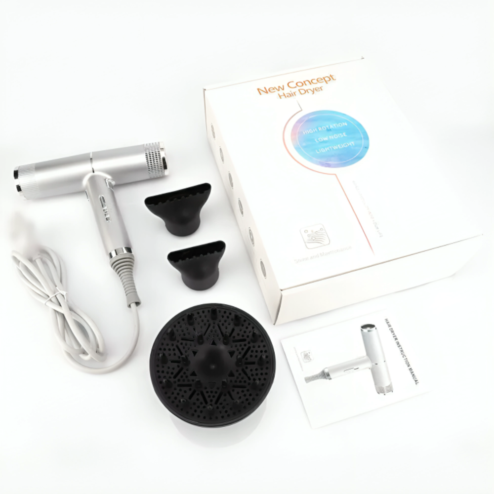 High Speed Compact Hair Dryer (3 Diffusers)