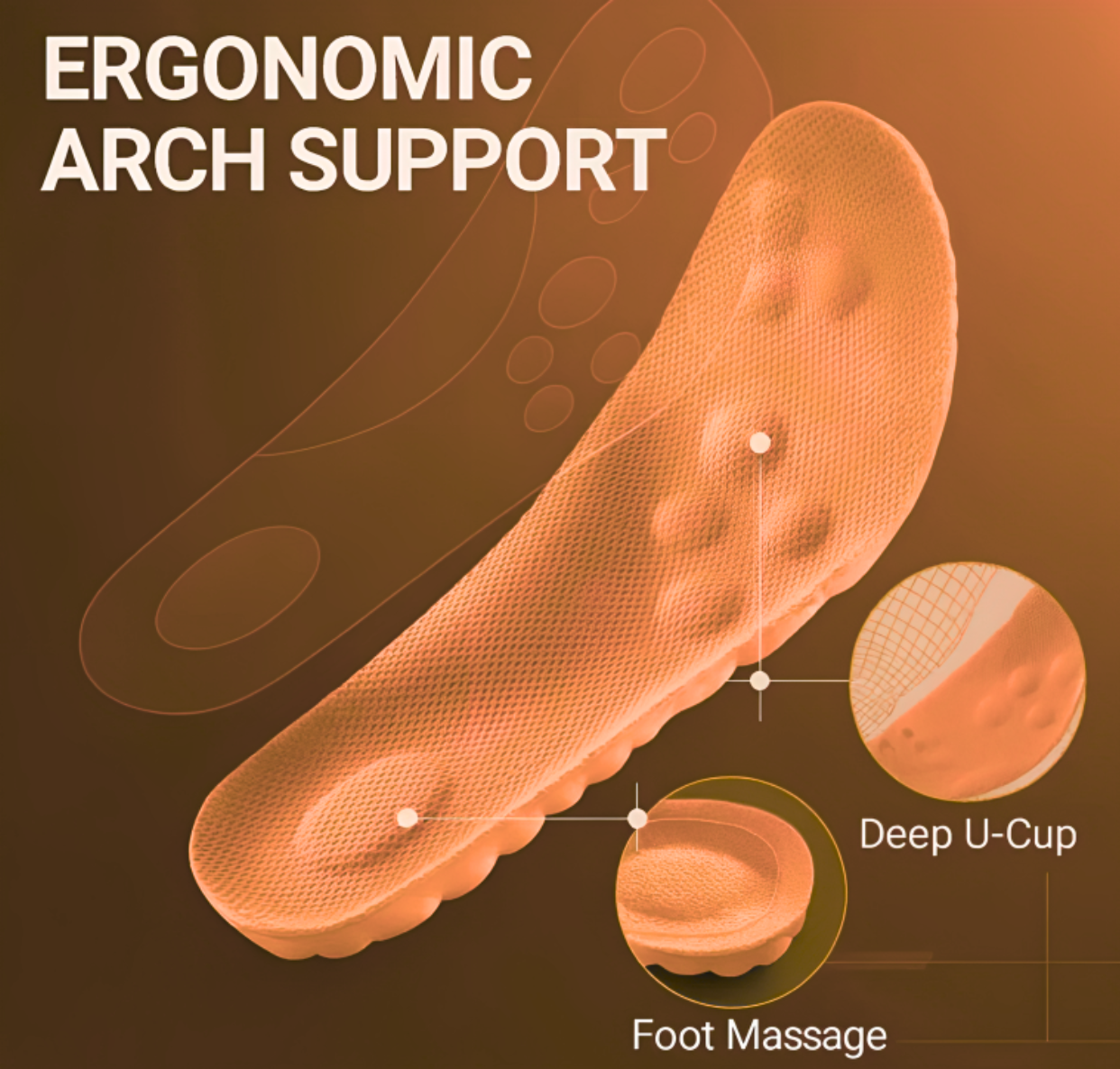 Pain – Relief Massage Insoles (4D Technology)