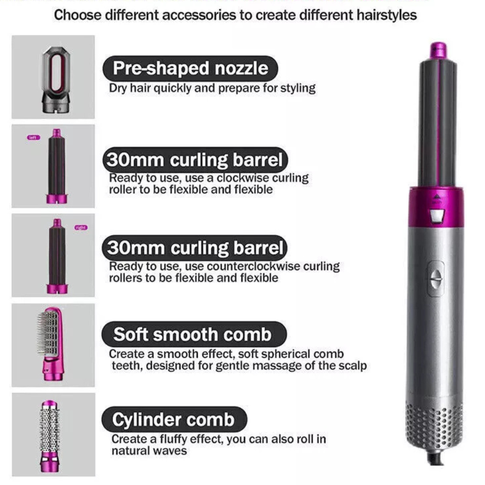 Premium 5-in-1 Hair Styler