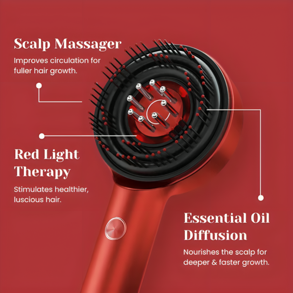 Red Light Therapy Hair Brush