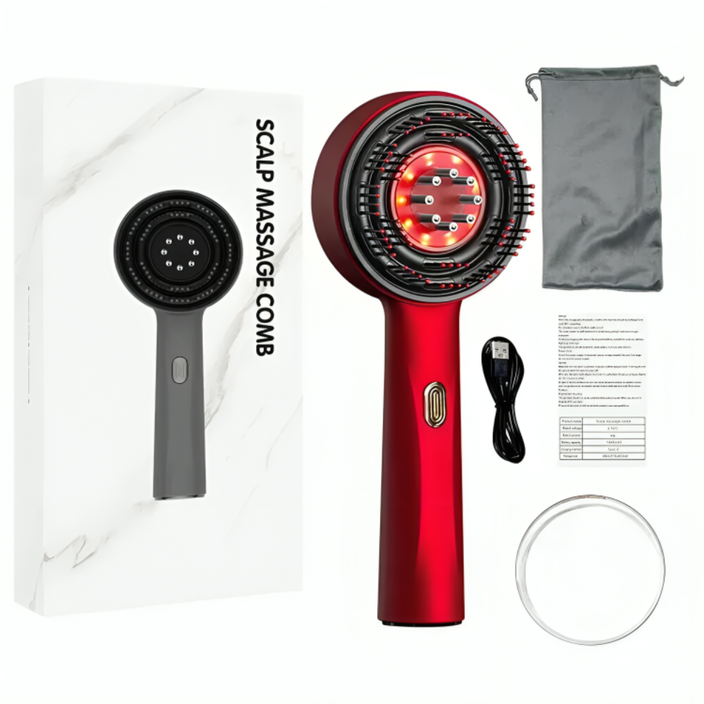 Red Light Therapy Hair Brush